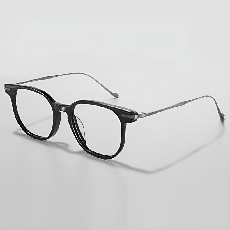 Eterlens | デザイナーズモデルのアセテート＋チタンフレームメガネ | トレンド感あふれる