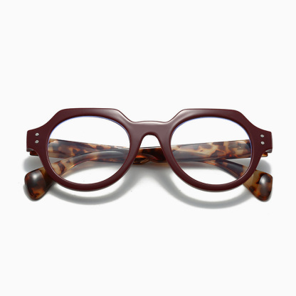 Eterlens  スプリングヒンジクラウンパント型 | ブルーライトカット | レトロ老眼鏡-Eterlens