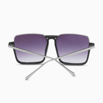 Eterlens｜ビッグフレームチークメガネ｜グラデーションカラーレンズ・UV380｜素顔でも血色感が良い