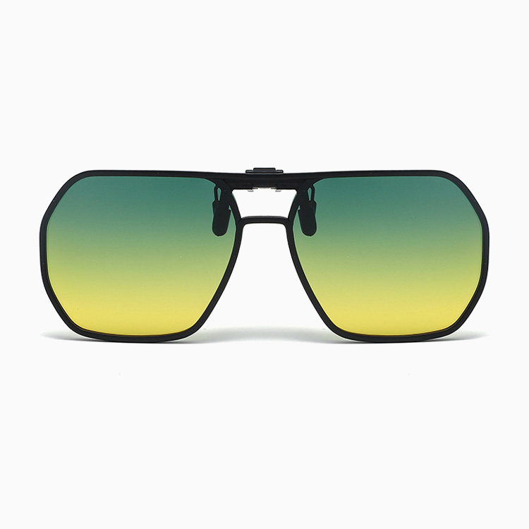 Eterlens｜ダブルブリッジアビエーター型｜眩しさ対策・調光レンズ｜跳ね上げ式クリップオンドライブメガネ