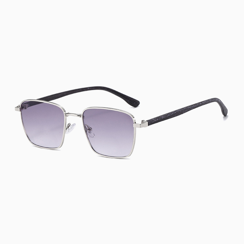【サングラス×老眼鏡の 2in1】Eterlens｜グラデーションレンズUVカット老眼鏡付きグサングラス｜極細メタルスクエアフレーム│顔まわりをすっきり見せる│上品な一本