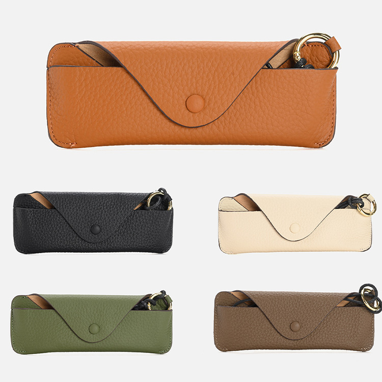 Eterlens ストラップ付き本革メガネケース-Eterlens