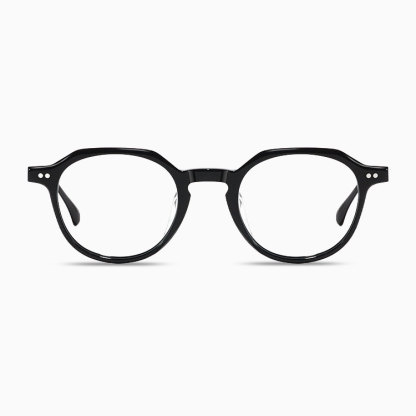 Eterlens｜アセテートチタン製小顔見えレトロ感あふれるメガネ｜素顔に映える万能デザイン