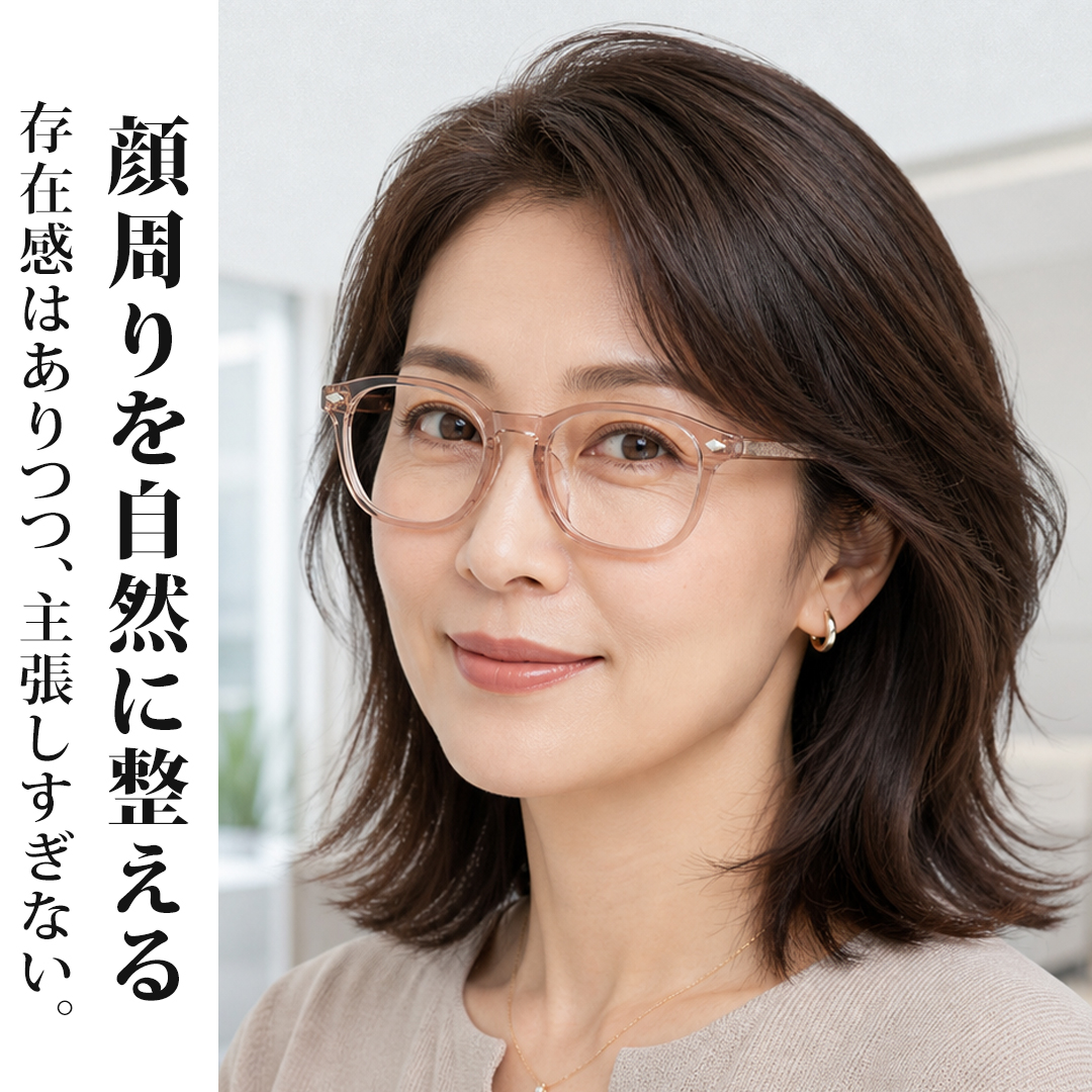 【立体フォルム】Eterlens｜クリアカラーボストンメガネ｜透明感のあるカラーで目元を明るい印象に