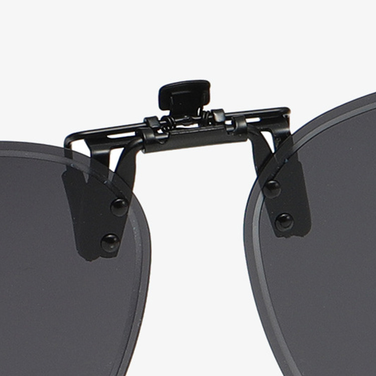 8g ドライブ専用UVカット｜調光・偏光・眩しさ対策｜跳ね上げ式クリップオンサングラス | Rimless Polar - 商品画像 5/13