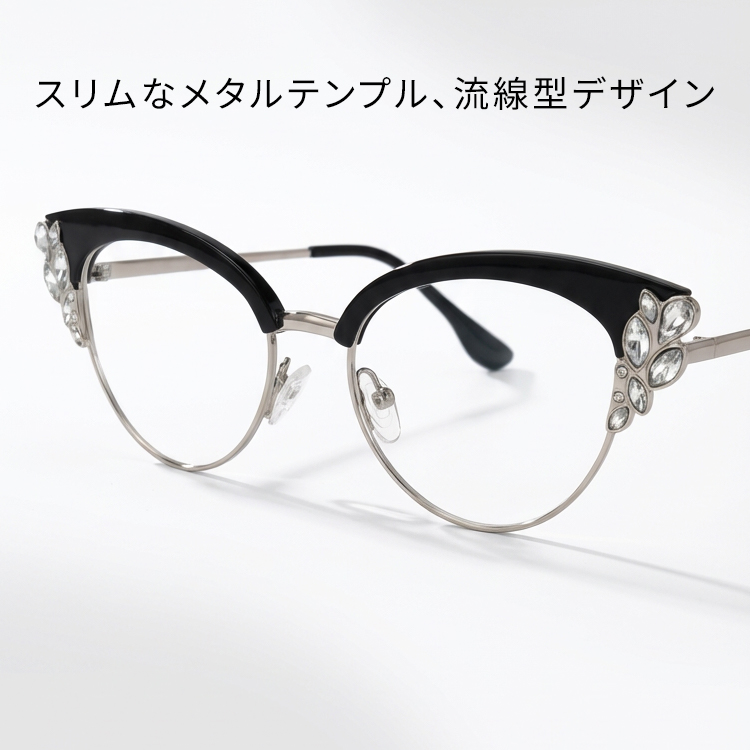 Eterlens│クラシックでレトロなキャットアイ型メガネ