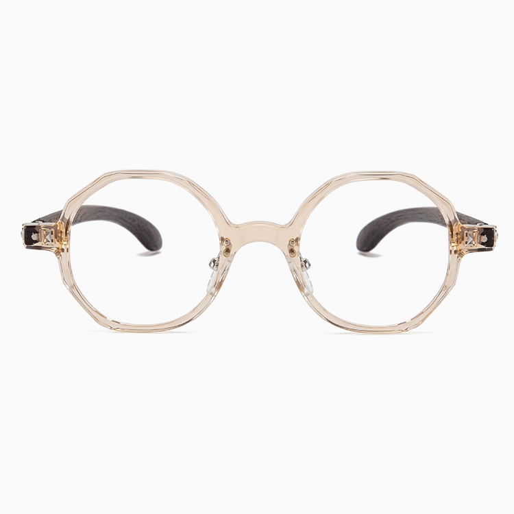 Eterlens│個性的な幾何学ラウンドフレームメガネ