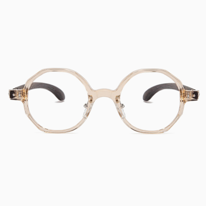 Eterlens│個性的な幾何学ラウンドフレームメガネ