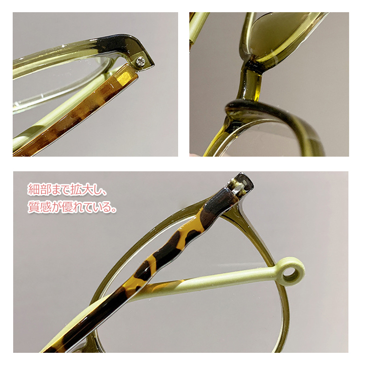 Eterlens レトロラウンドフレーム超軽量ブルーライトカット老眼鏡-Eterlens