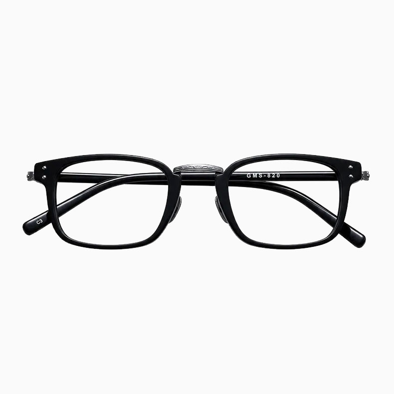 【若々しい印象に】Eterlens｜ビジネスシーンになじむデザイン｜約12gの軽量設計｜締めつけ感を抑えた掛け心地｜上質なチタン製ウェリントンメガネ 商品画像 9