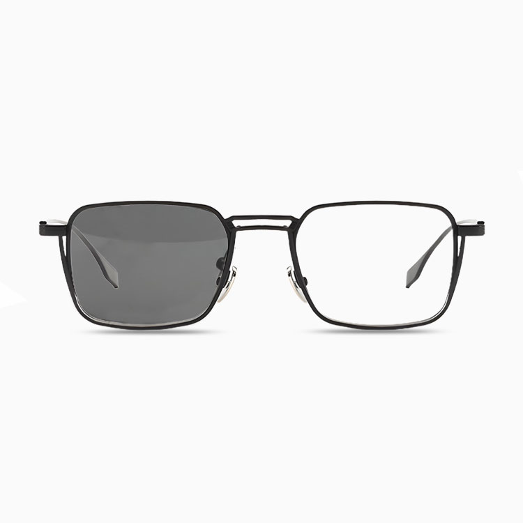 【調光・ブルーライトカット】Eterlens 老眼鏡 おしゃれ  かっこいい メンズ| 超軽量メタル UVカット 1本3役 | レトロ スクエア型 運転用サングラス