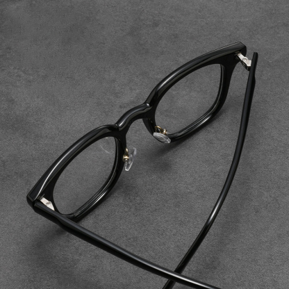 Eterlens｜ウェリントン型小さめフレームメガネ｜クラシックな太セル