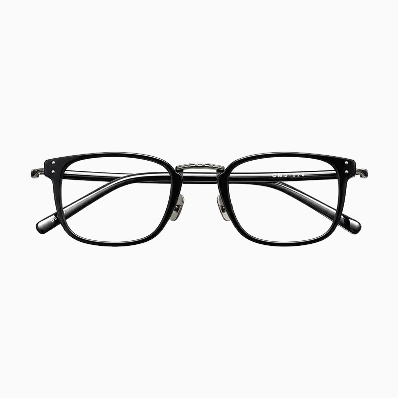 【若々しい印象】Eterlens ビジネス風設計｜12g超軽量｜締めつけにくい｜上質なチタン製ウェリントンメガネ