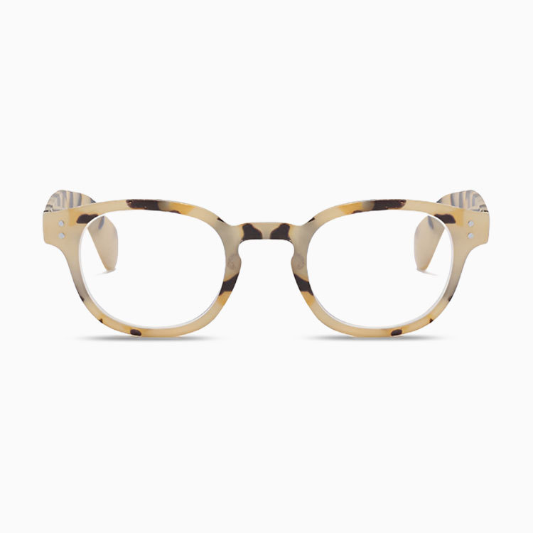 Eterlens ｜ べっこう風ボストンフレーム ｜ ブルーライトカット ｜ キーホールブリッジ老眼鏡