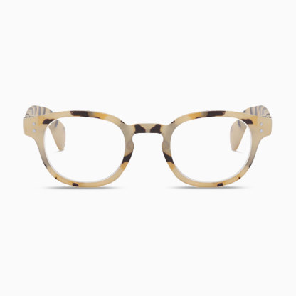 Eterlens ｜ べっこう風ボストンフレーム ｜ ブルーライトカット ｜ キーホールブリッジ老眼鏡