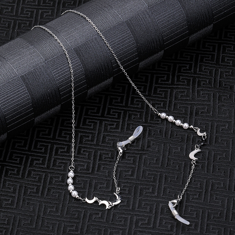 Eterlens おしゃれな純チタン製軽量眼鏡チェーン-m