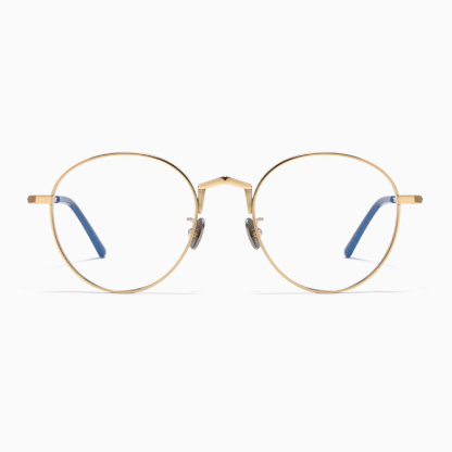 Eterlens｜12g ビッグフレームチタン製ヴィンテージ風メガネ｜度付き対応｜匠の技が光る一本