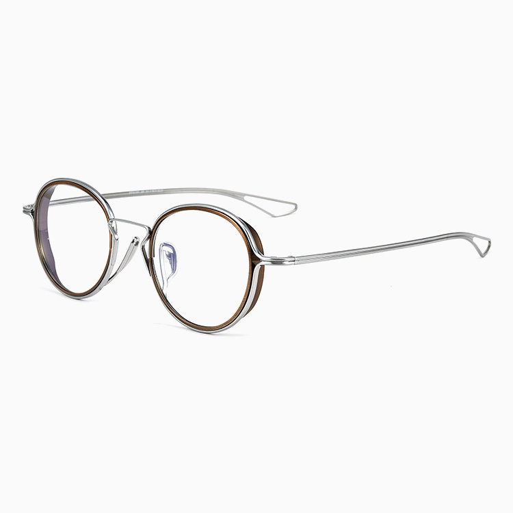 Eterlens｜レトロ風チタンメガネ｜度付き対応｜匠の技が光る一本