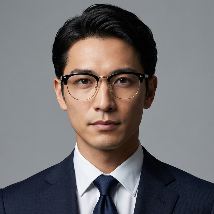 Eterlens-レトロなブローフレーム