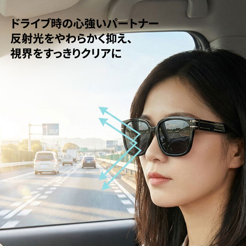 【小顔効果・新レトロ主義】Eterlens | 重厚感TRフレーム【Retro-Icon】| 高精細偏光レンズ | 疲れを隠す | 一瞬でモデルのようなオーラを放つ | 偏光サングラス・男女兼用