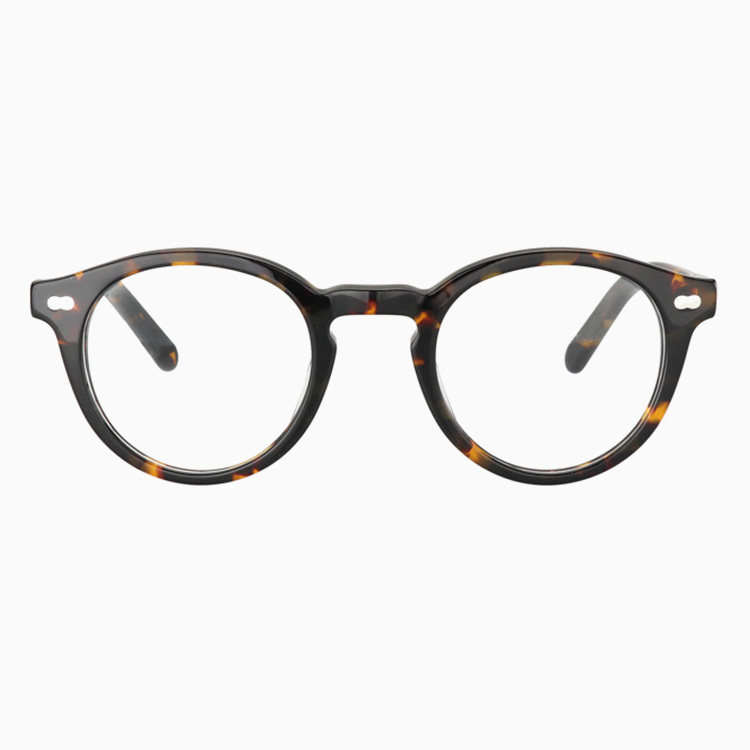 terlens｜レトロ風リベット付きアセテートボストンフレーム｜遠近両用・調光｜老眼鏡・サングラスの2in1