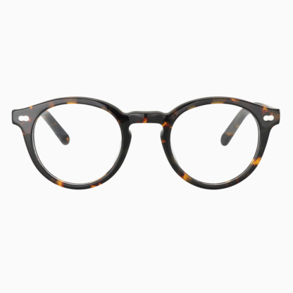 terlens｜レトロ風リベット付きアセテートボストンフレーム｜遠近両用・調光｜老眼鏡・サングラスの2in1