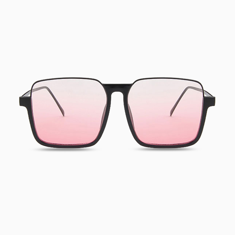 Eterlens｜ビッグフレームチークメガネ｜グラデーションカラーレンズ・UV380｜素顔でも血色感が良い