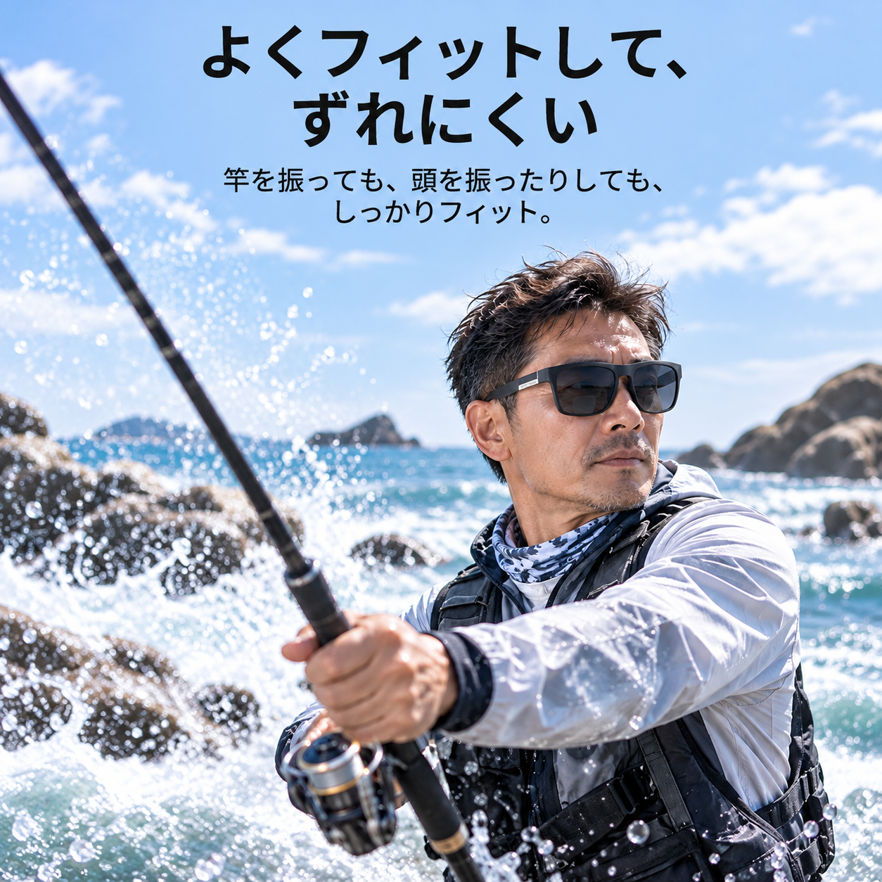 Eterlens │グレー偏光釣り用メガネ