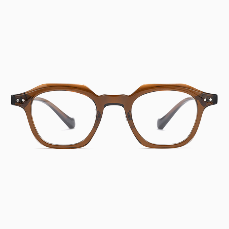 Eterlens｜超軽量アセテート製クラウンパントメガネ｜クラシックな太セル