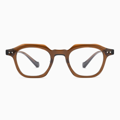 Eterlens｜超軽量アセテート製クラウンパントメガネ｜クラシックな太セル