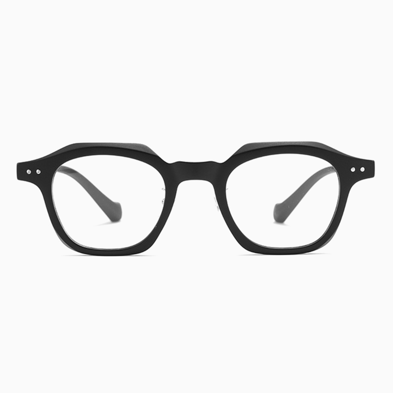 Eterlens｜超軽量アセテート製クラウンパントメガネ｜クラシックな太セル