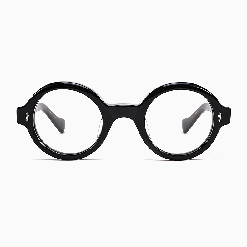 Eterlens｜レトロ風ラウンドフレームアセテート製メガネ｜クラシックファッション｜オーダー