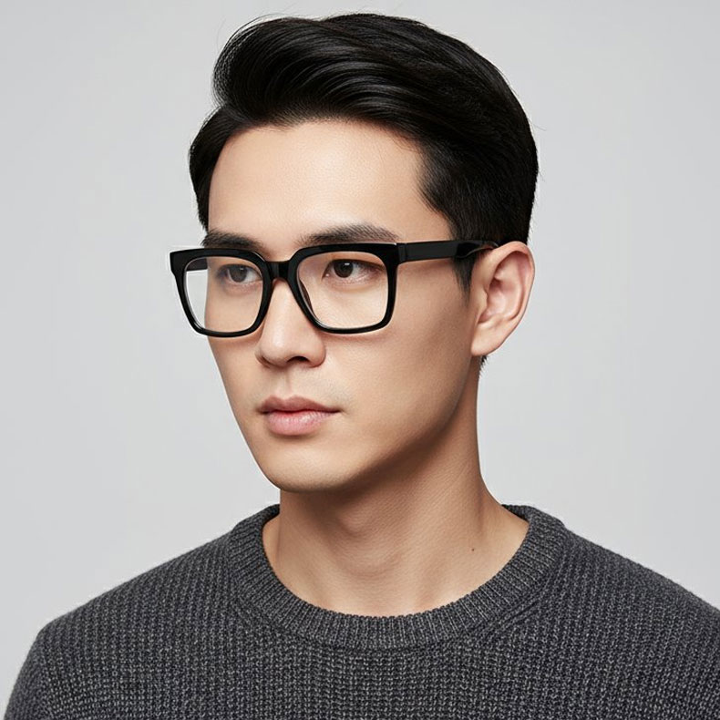 Eterlens | クラシックなウェリントン型細リム老眼鏡 | ブルーライトカット | コーデしやすい