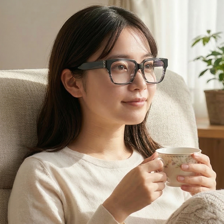 Eterlens│クラシックなビッグフレームメガネ