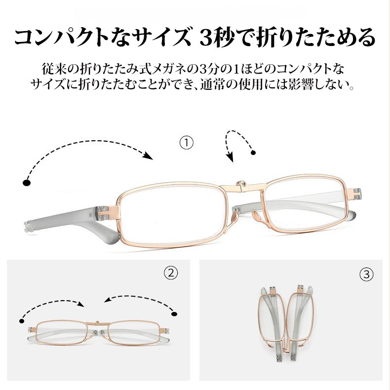 Eterlens スマホ貼り付け型折りたたみ式老眼鏡-Eterlens
