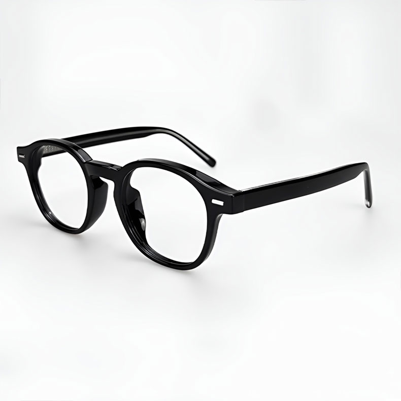 Eterlens｜レトロ風小さめスクエアフレームメガネ｜高密度アセテート素材