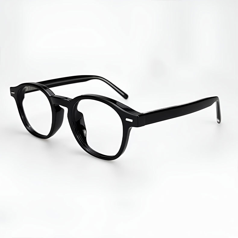 Eterlens｜レトロ風小さめスクエアフレームメガネ｜高密度アセテート素材