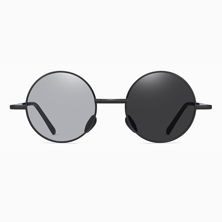 Eterlens | クラシックメタルラウンドフレーム | 折りたたみ 偏光調光 | メンズドライブメガネ