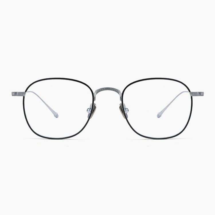 Eterlens｜レトロ風彫刻模様チタンメガネ｜度付き対応｜匠の技が光る一本