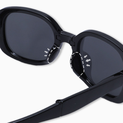 Eterlens｜透明感のあるオーバルフレーム｜折りたたみ 偏光｜トレンド偏光サングラス-Eterlens