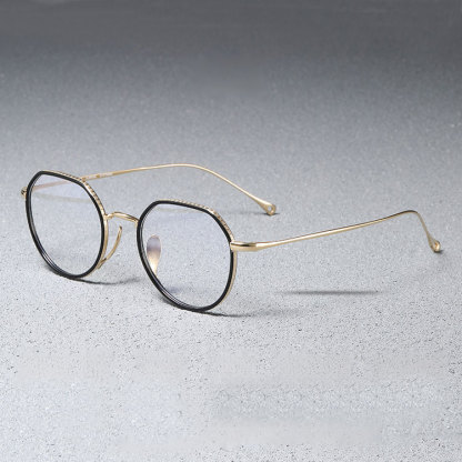 Eterlens｜軽量チタン製多角形フレームメガネ｜匠の技が光る一本