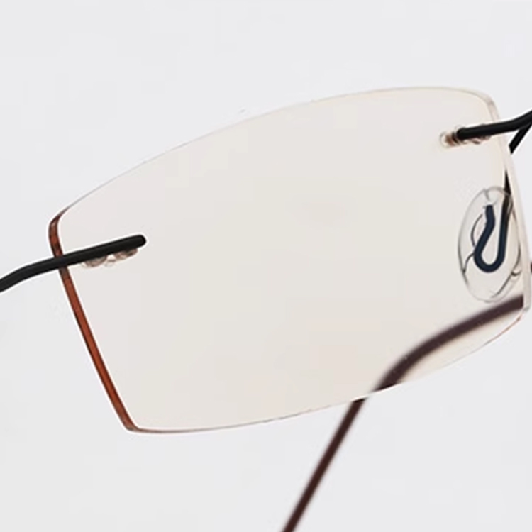 Eterlens｜超軽量カーキレンズリムレス老眼鏡｜ブルーライトカット｜大人のビジネススタイルに