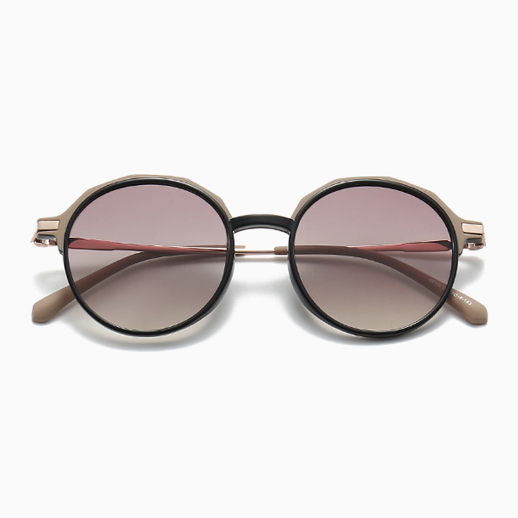 Eterlens  レトロ風ラウンドフレームTR90 | 偏光レンズUV400 | ヒップホップ系サングラス