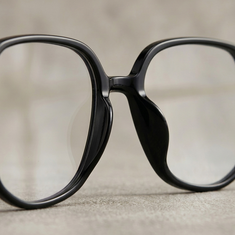 Eterlens│ユニークな六角形のビッグフレームメガネ