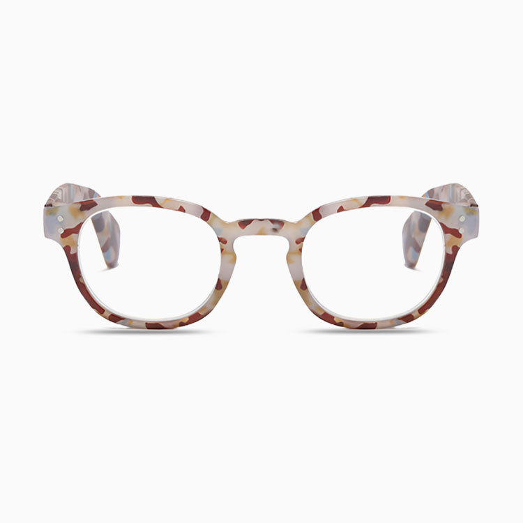 Eterlens ｜ べっこう風ボストンフレーム ｜ ブルーライトカット ｜ キーホールブリッジ老眼鏡