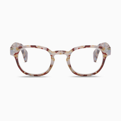 Eterlens ｜ べっこう風ボストンフレーム ｜ ブルーライトカット ｜ キーホールブリッジ老眼鏡