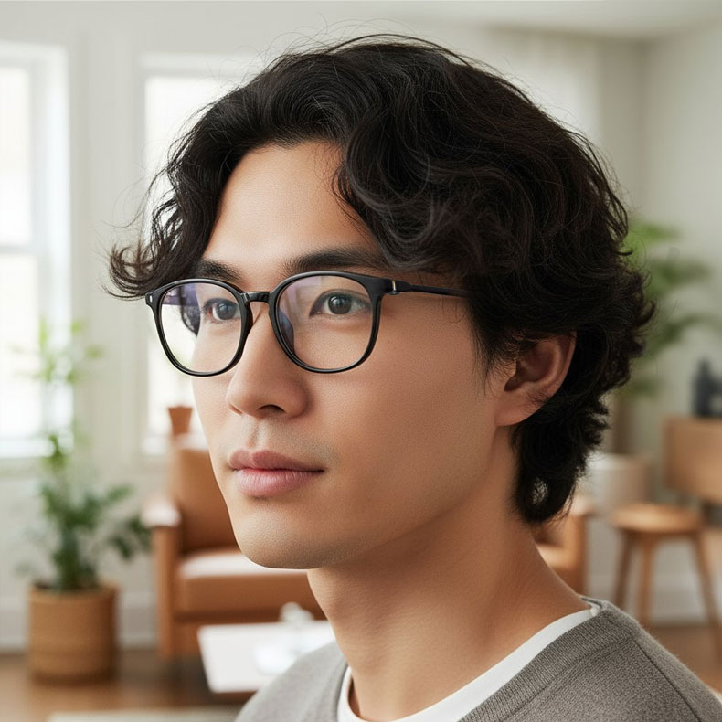 Eterlens | 7g レトロ感漂い伊達眼鏡 | エレガントでコーデしやすい