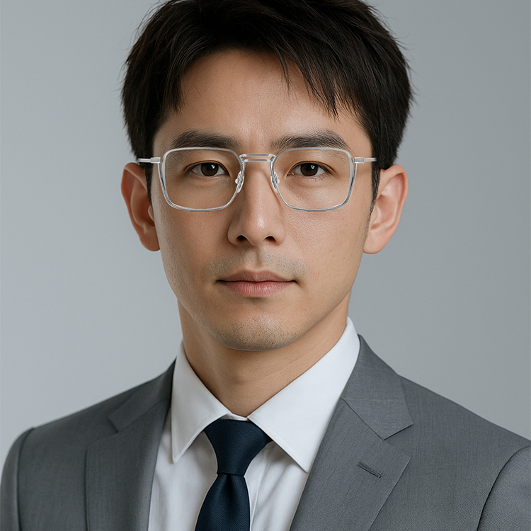 知性の窓｜16.3g ミニマルチタン製メガネ｜度付き対応｜匠の技が光る一本 | Wellington RxReady - 商品画像 6/17