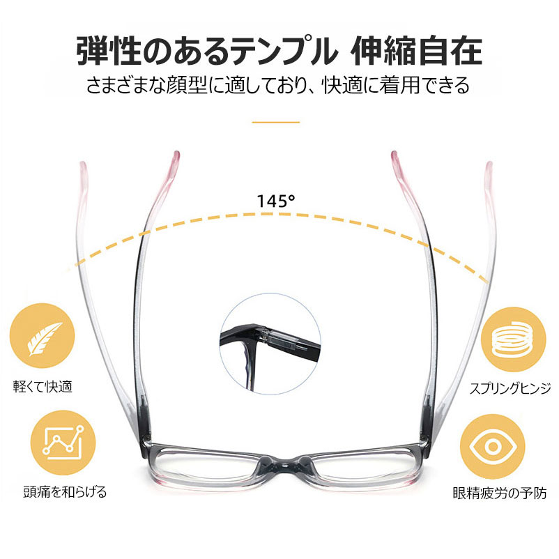 Eterlens キャットアイ キャットアイブルーライトカット老眼鏡  |  クラシックな大きめフレーム  |  女性やリラックスタイムに最適リラックスタイムに最適 - 商品画像 3/13 (Wellington BlueGuard)