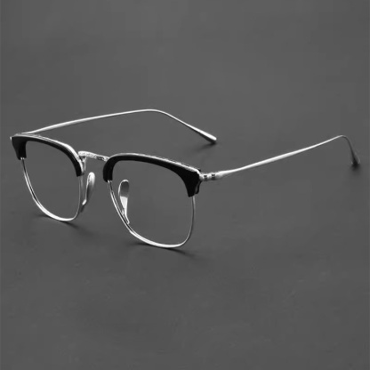 Eterlens｜ウェリントンフレームS型ノーズパッドメガネ｜度付き対応｜匠の技が光る1本